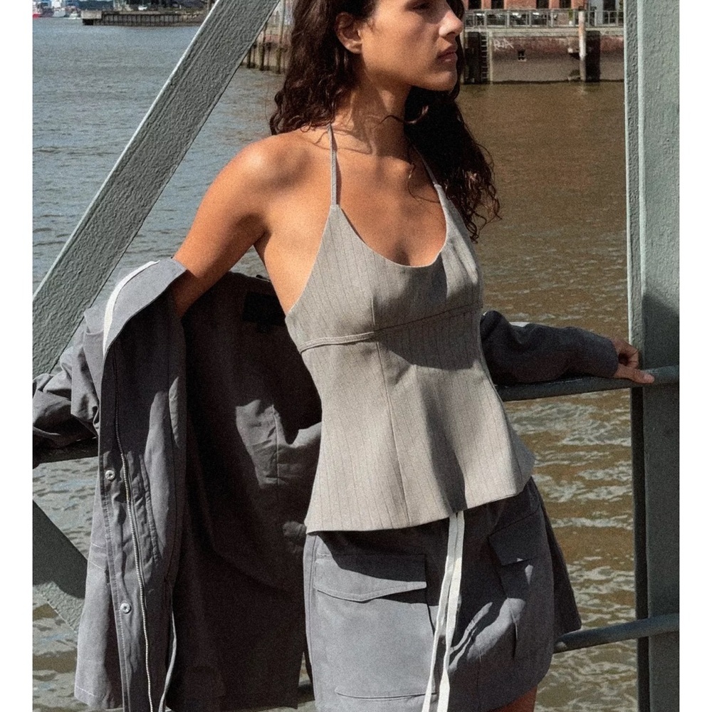Zara pinstripe top